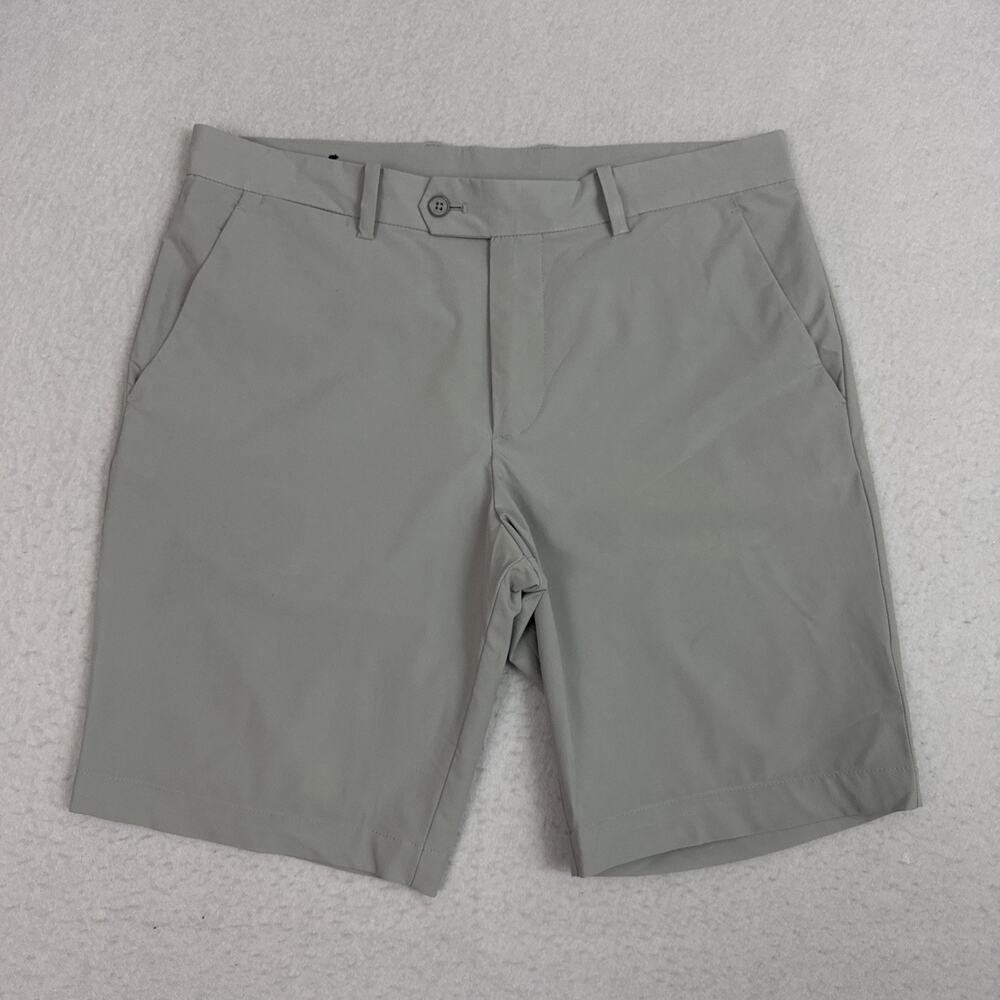 J.Lindeberg Vent Golf Shorts Men’s 33 Gray 9 Inch Stretch Performance GMPA06536